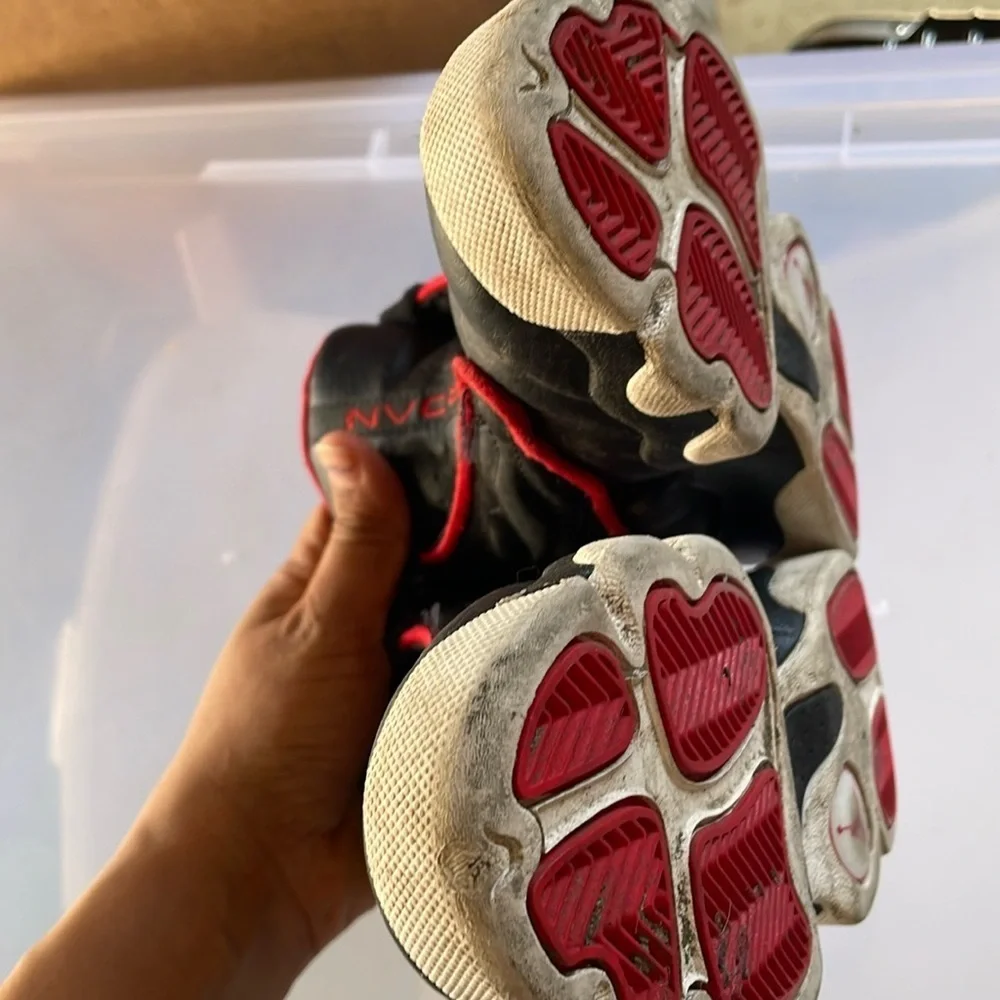 Jordan Kids Shoes Red and Black 1Y